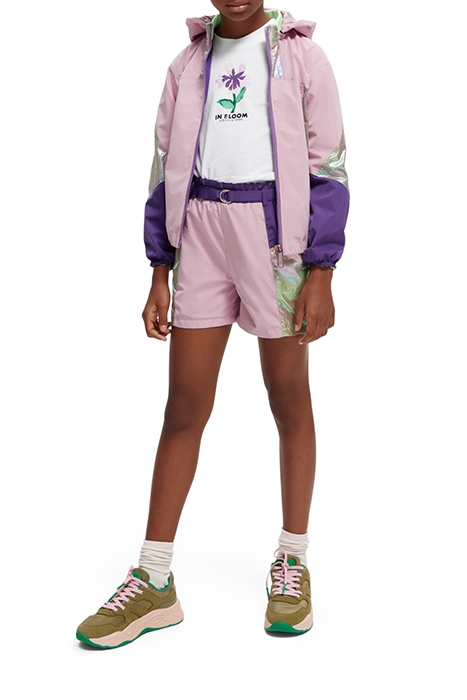 GIRLS METALLIC COLOUR BLOCK SHORTS METALLIC COLORBLOCK 3