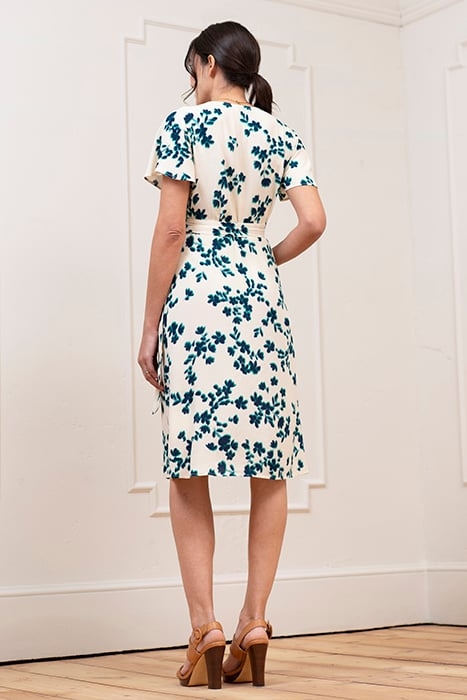 MATERNITY WRAP DRESS ECRU 2