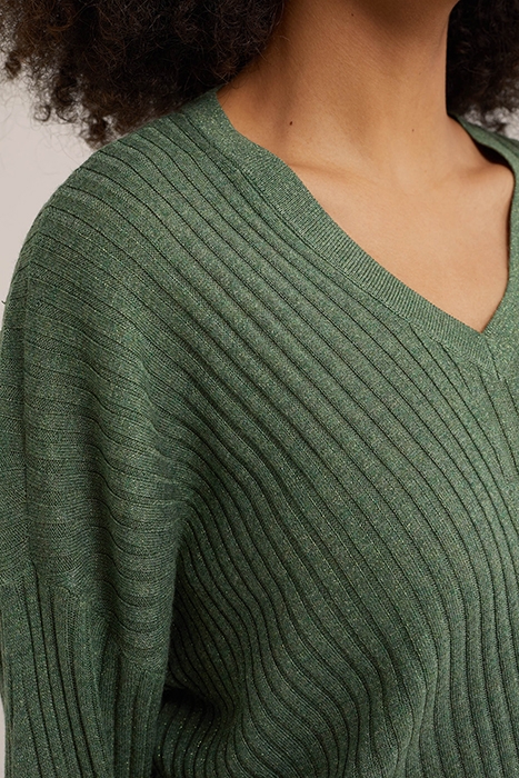 KNITTED PULLOVER DARK GREEN 5