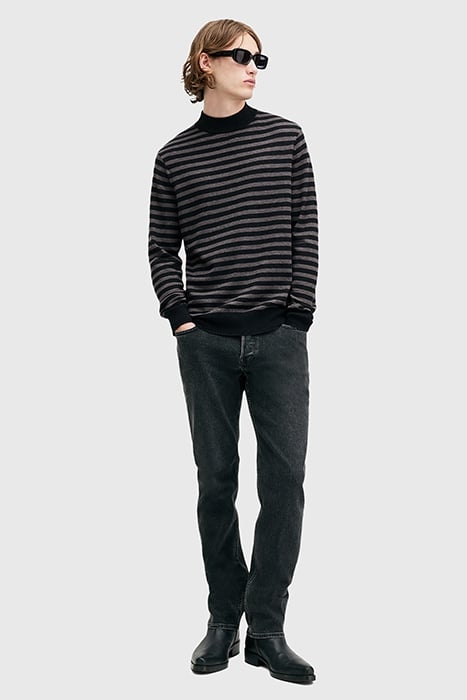 ANDI MOCK NECK CHARCOAL/BLACK 3
