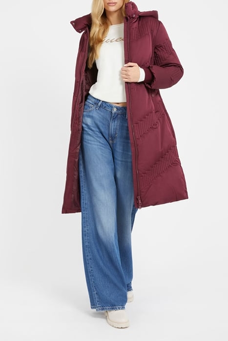 IDA LONG DOWN JACKET MYSTIC WINE 2