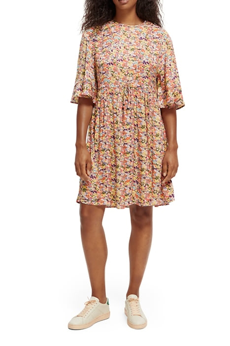 T-SHIRT SHAPE DRESS WITH FLOUNCE SLEEVES COMBO J 2