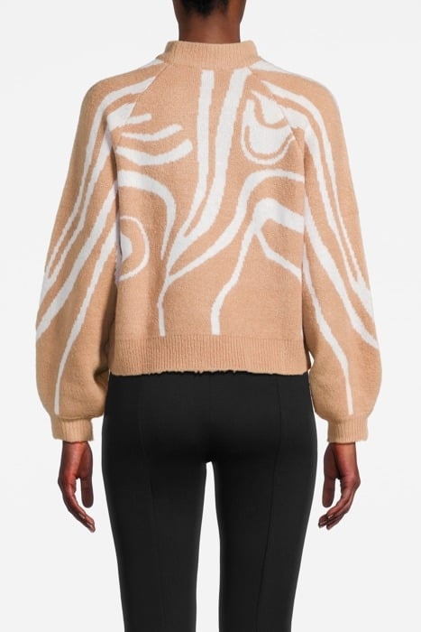 SWIRL CREW TAN/IVORY 2