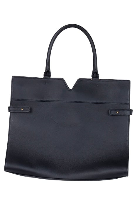 ANNAH TOP HANDLE JET BLACK HANDBAG 2
