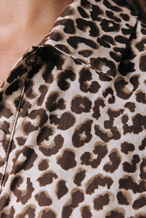 MINON LEOPARD MINI DRESS SAND 4