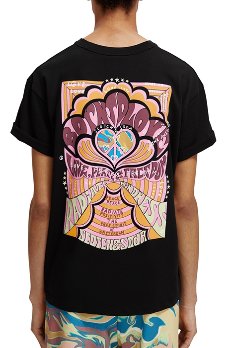 UNISEX BORN TO LOVE - SHORT SLEEVED TEE BLACK 3