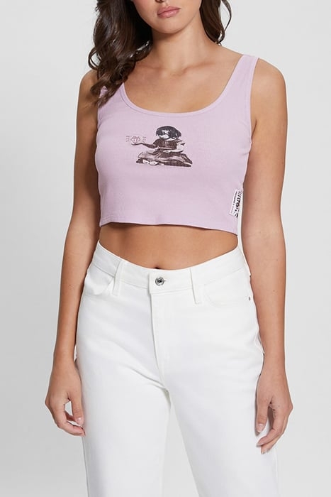 SL DIAMOND GIRL CROP LINEN LILAC 1