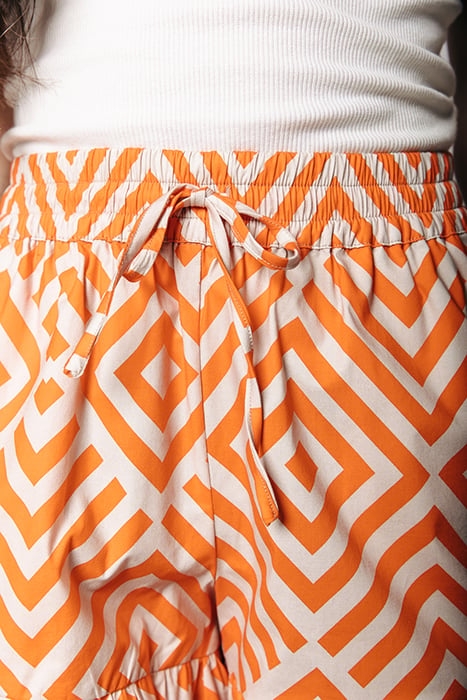 SENSA SQUARES RUFFLE SHORT BRIGHT ORANGE 3