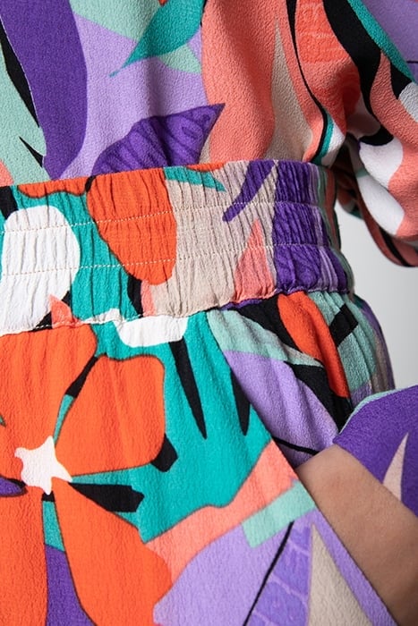 MELODY BIG FLOWER STRAIGHT PANTS MULTICOLOR 5