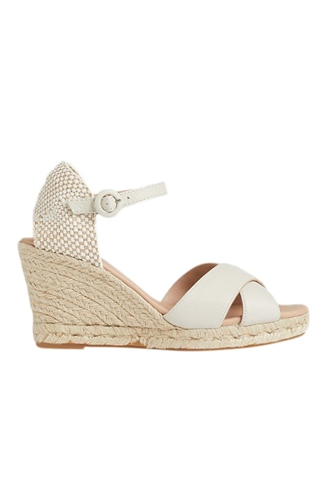 ANGELE ESPADRILLE WEDGE IVORY 1