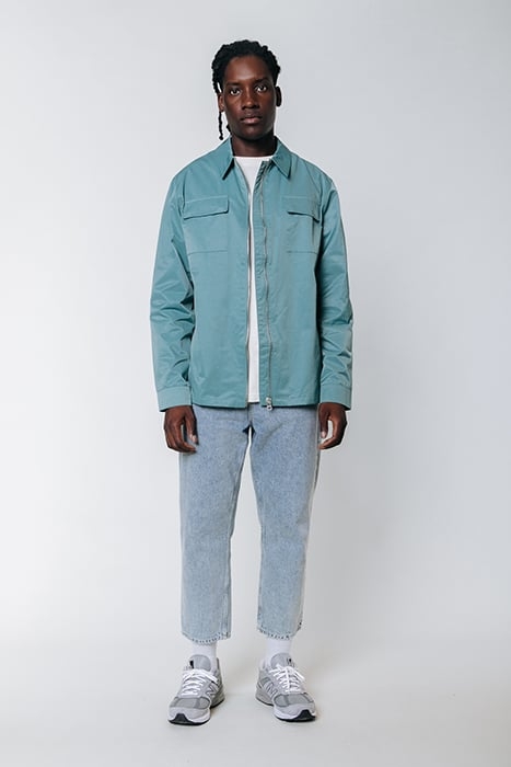 LUCA ZIP SHIRT GREY BLUE 3