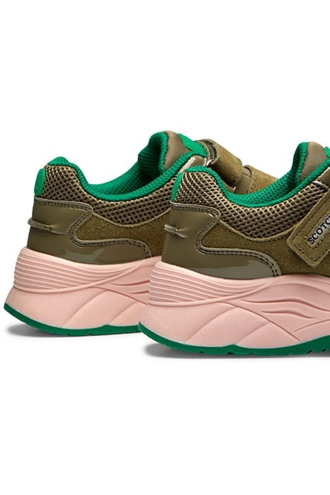 GIRLS CELESTIA VELCRO SNEAKER ARMY GREEN 7