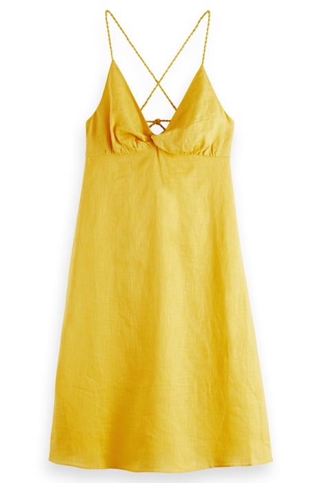 LINEN SHORT SLIP DRESS PINEAPPLE 4