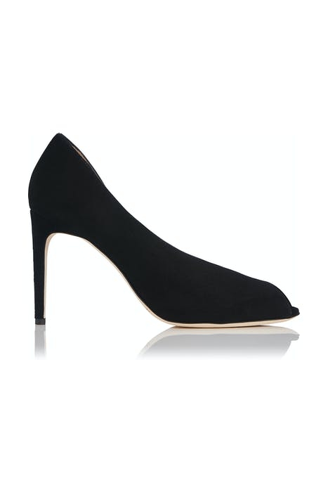 KAYLEIGH PEEP TOE COURT BLACK 1
