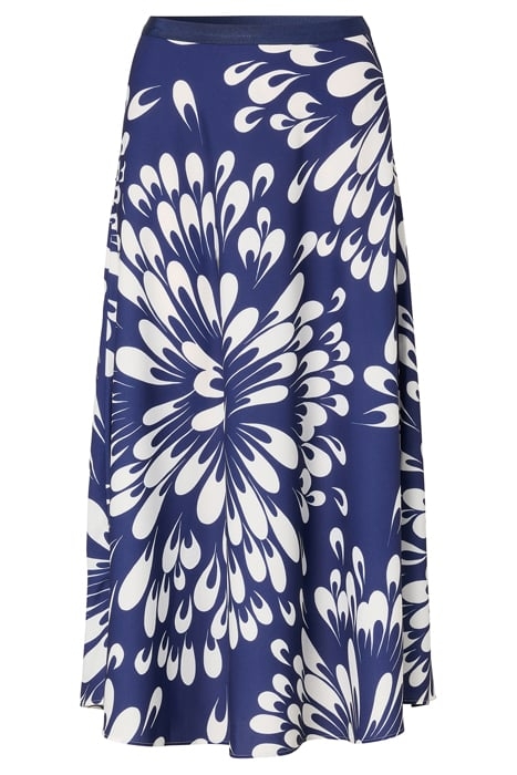 PRINTED SWAN SKIRT ROYAL BLUE 4