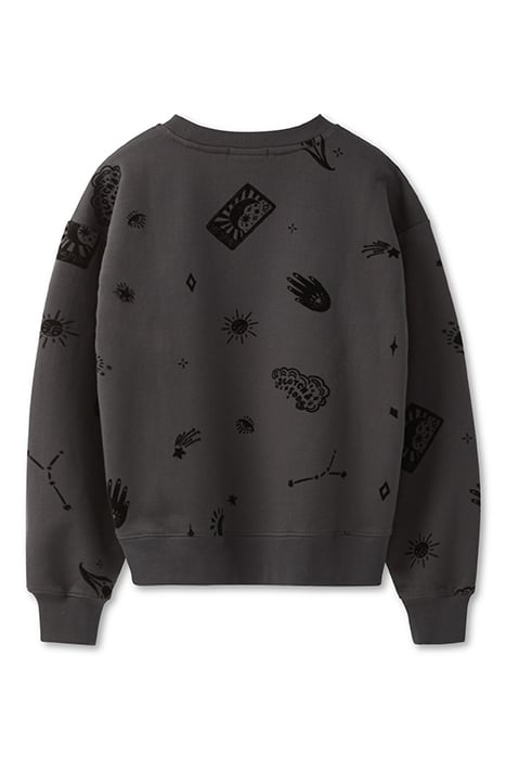 SWEATER WITH FLOCKING CLACK SAND / BLACK 4