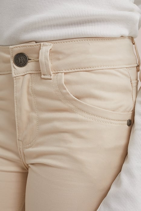 5-POCKET MID WAIST BEIGE 5
