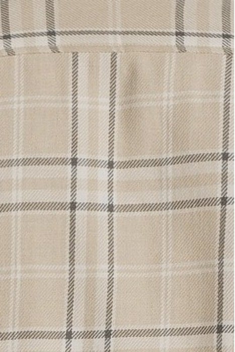 ORLANDO CHECKED BRUSHED COTTON SHIRT SAND - OUTLET PRICE 5