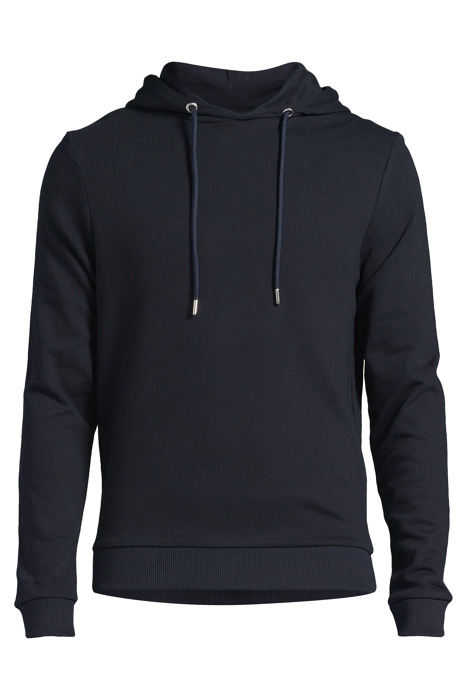 BRAYDON HOODED COTTON SWEATSHIRT NAVY - OUTLET PRICE 3