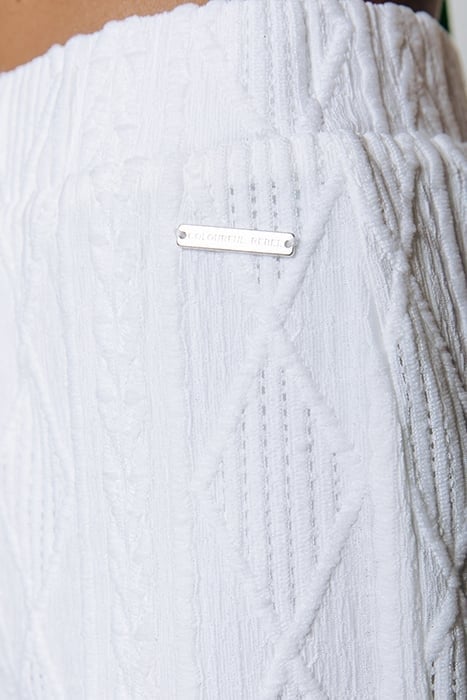 ZURI BRODERIE FLARE PANTS OFF WHITE 3