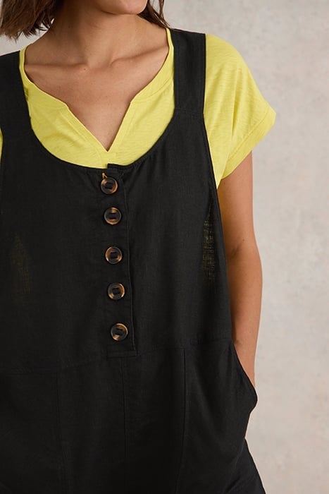 VIOLA LINEN DUNGAREE PURE BLACK 5