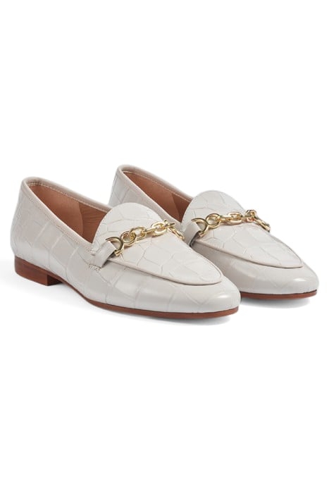 FL ADAYLNN TRIM LOAFER WHITE 2