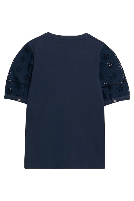 BELLA BRODERIE MIX TOP FRENCH NAVY 4