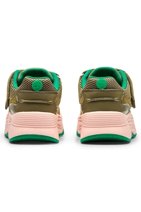 GIRLS CELESTIA VELCRO SNEAKER ARMY GREEN 4