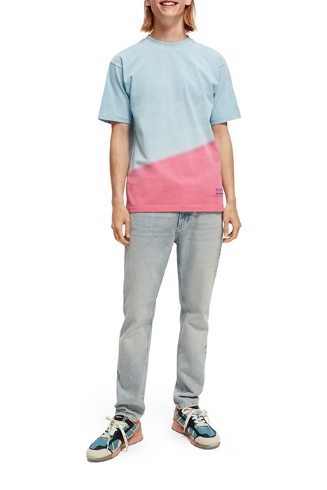 RELAXED TIE-DYE JERSEY T-SHIRT IN ORGANIC COTTON COMBO A 3