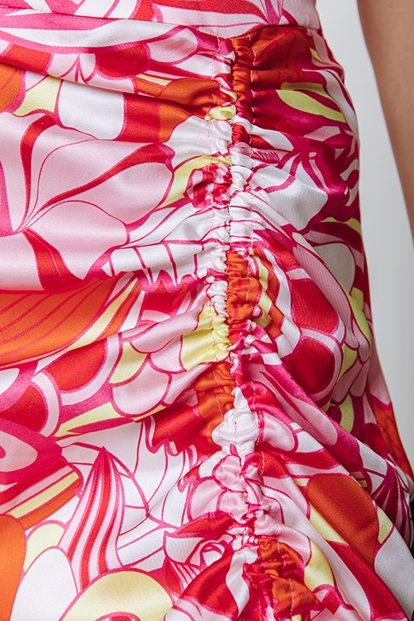 ZEVA BIG FLOWER MIDI DRESS MULTICOLOR 4