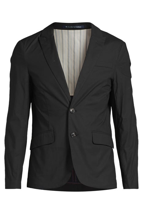 UNCONSTRUCTED LIGHTWEIGHT POPLIN 2-BUTTON BLAZER BLACK 3