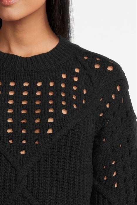 NIVES KNITTED SWEATER IN BLACK 4