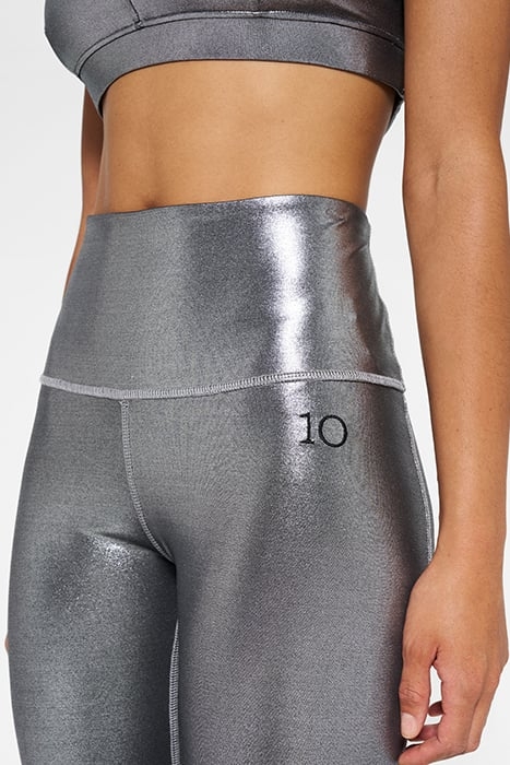SHINY YOGA LEGGINGS SILVER 5