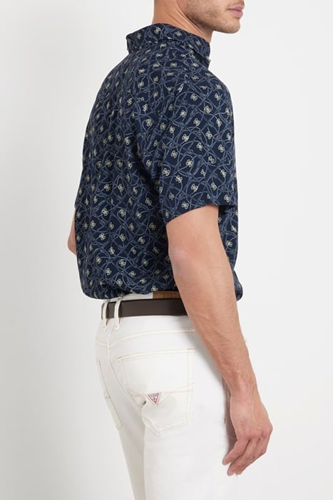 SS COLLIN AOP SHIRT SMART BLUE ROPE SMAL 2