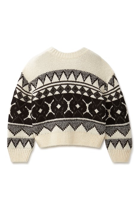 SWEATER CARDIGAN EGGNOG/CHAMPAGNE 4