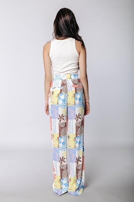 MELODY PATCHWORK STRAIGHT PANTS MULTICOLOR 2