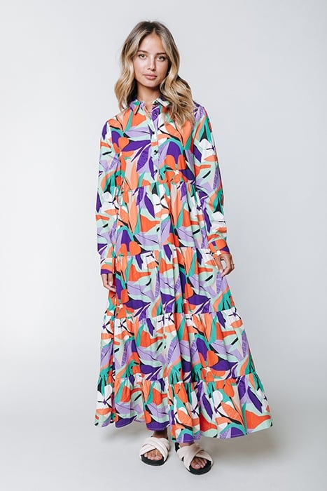 VIANNE BIG FLOWER MAXI DRESS MULTICOLOR 1