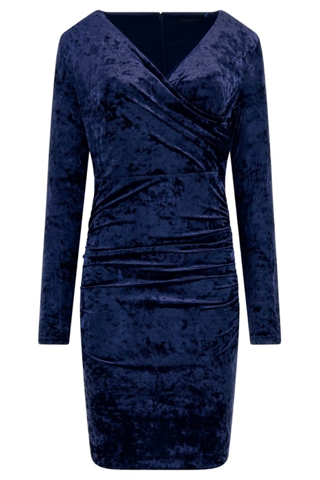 LS TESS VELVET DRESS BLACKENED BLUE 4