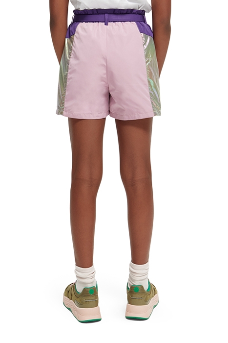 GIRLS METALLIC COLOUR BLOCK SHORTS METALLIC COLORBLOCK 2