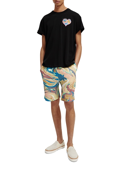 UNISEX BORN TO LOVE - SHORT SLEEVED TEE BLACK 6