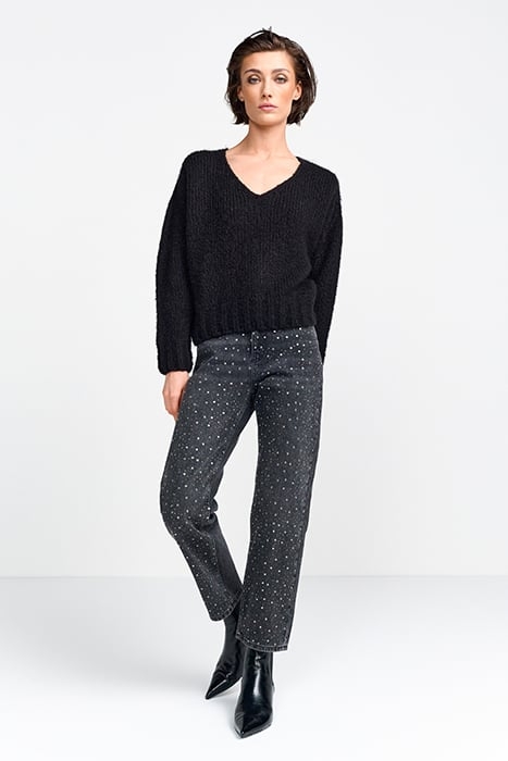 V-NECK PULLOVER BLACK 2