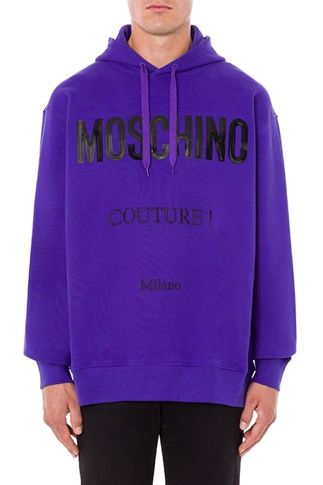 VINYL MOSCHINO COUTURE HOODIE PURPLE 1