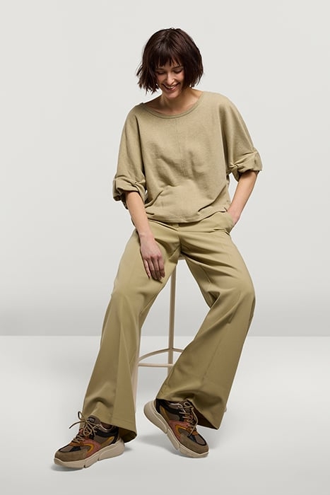 SNEAKER COMBI MATERIAL GREEN LENTIL 4