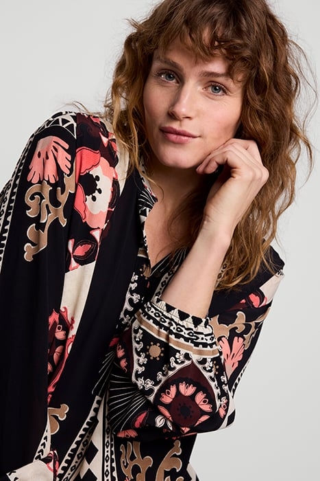 TOP SCARF PRINT BLACK 6