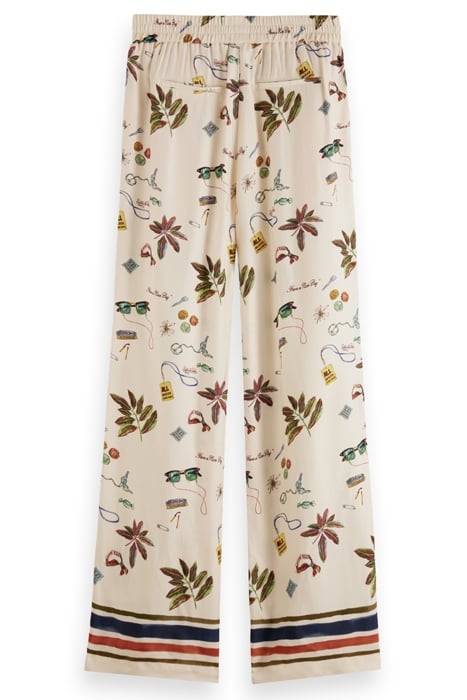 GIA - PRINTED MID RISE WIDE LEG PANTS FESTIVAL TRINKET 5