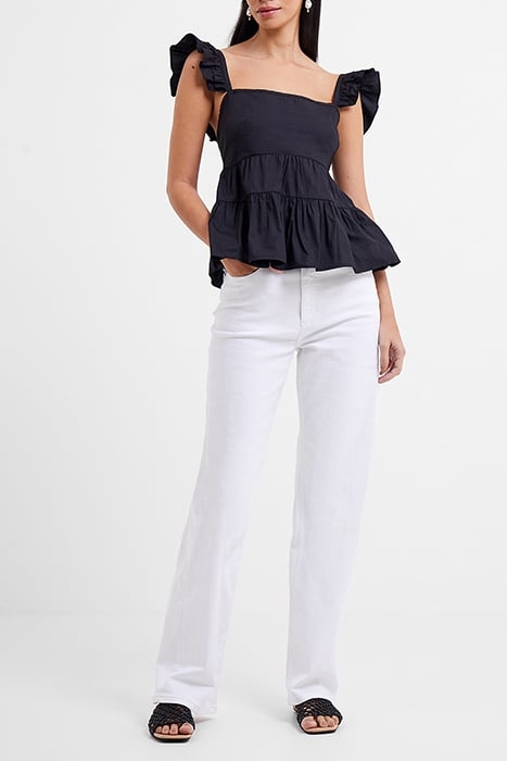 RHODES CONSC POPLIN TIERED CAM BLACK 1