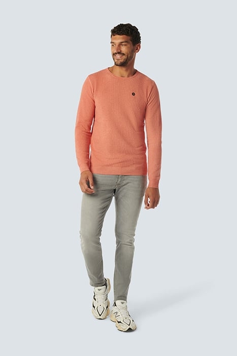 PULLOVER CREWNECK 2 COLOURED JACQUARD MELON 3