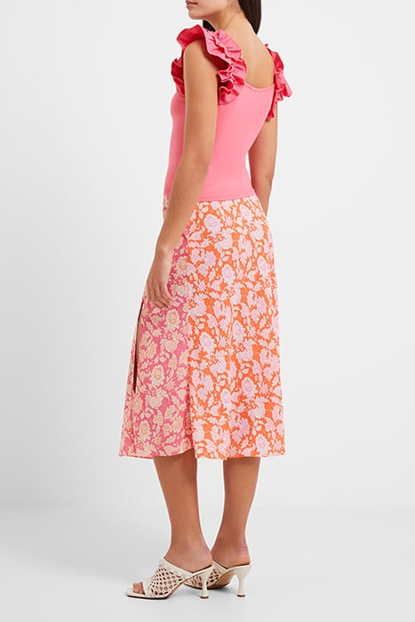 RALLIE COTTON FRILL SLV TANK RED 2