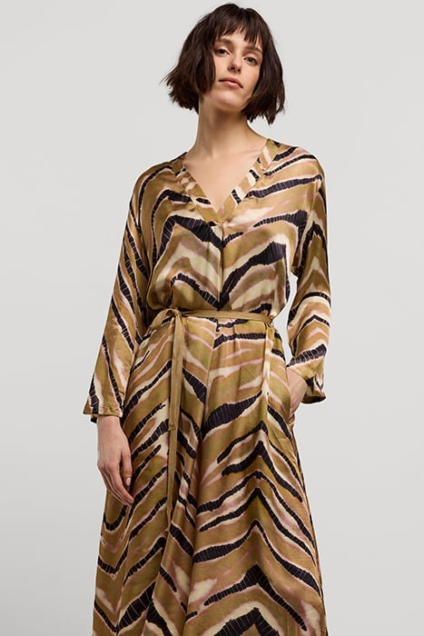 DRESS ZIGZAG GREEN LENTIL 3