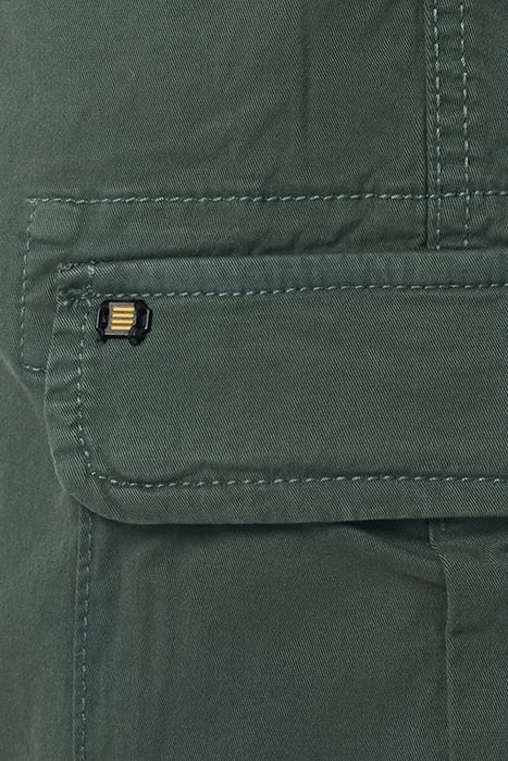 SHORT CARGO GARMENT DYED + STONE WASHED STRETCH STEEL 7